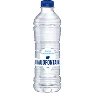 Bouteille d'eau plate Chaudfontaine, eau pure et rafraîchissante, idéale pour une hydratation naturelle tout au long de la journée.