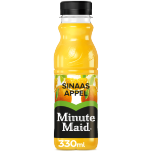 Bouteille de Minute Maid à l'orange, boisson rafraîchissante et naturellement sucrée à base de jus d'orange, parfaite pour se désaltérer à tout moment de la journée.
