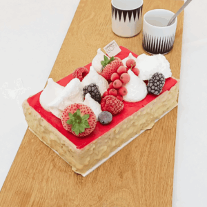 GÂTEAU GLACÉ LAIT D'AMANDES & FRAMBOISE 6P